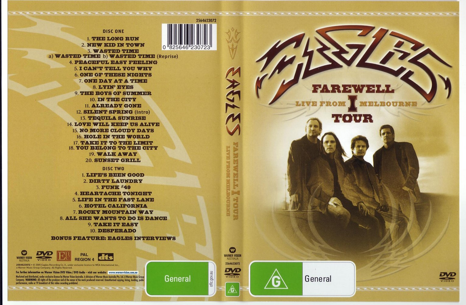 国内版 EAGLES FAREWELL TOUR LIVE FROM MELBOURNE Blu-ray イーグルス